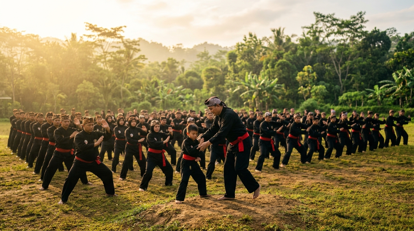 Pembinaan Anggota Baru Perguruan Ciung Wanara: Belajar Dasar Pencak Silat dan Etika Perguruan